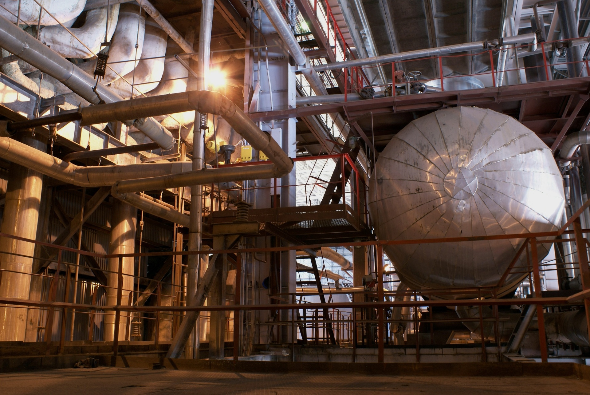 Industrial piping and combustion infrastructure